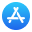 Logo da plataforma App Store